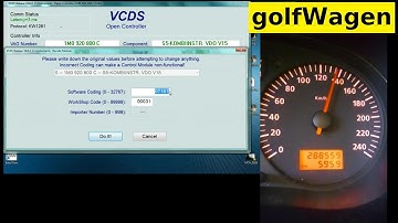 VW/Audi Distance impulse number / speedometer correction