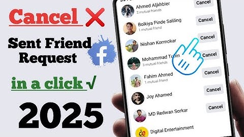 How to Cancel Sent Friend Request on Facebook 2025 || How to Delete Sent Friend Request on Facebook