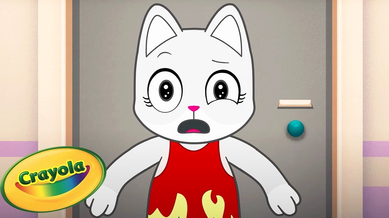 Peach Gets Locked In Overnight! 😱 🤖 Crayola Scribble Scrubbie Pets | Cartoons for Kids