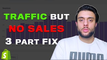 😢Traffic but NO SALES? (3 part FIX) Shopify Dropshipping