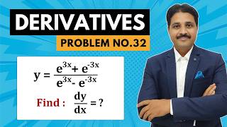 DERIVATIVES SOLVED PROBLEM 32 WITH ALL FORMULAS (LECTURE 33)  @TIKLESACADEMY​