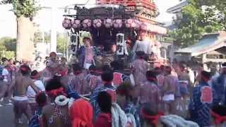 20140913 14 1132やわたんまち1日目北條の祭神明神社にて四町が迎える南町