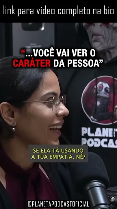 imagem do vídeo “VOCÊ NÃO PRECISA SER AGRESSIVO” com Taryana Rocha | Planeta Podcast (Mente Humana) #shorts