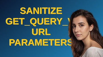 Wordpress: Sanitize get_query_var() url parameters