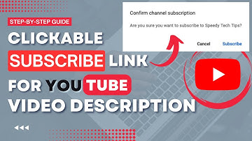 Create Clickable Subscribe Link For YouTube Video Description To Boost YouTube Channel Subscribers