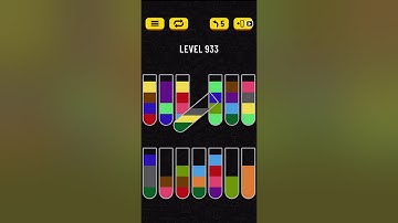 Water Sort Puzzle Level 933 Completed!