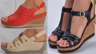 2023 OFFICE STYLE NEW ELEGANT VERY SOFT LEATHER SANDALS DESIGNS FOR WOMEN LATEST NEW TRENDY SANDALS screenshot 5