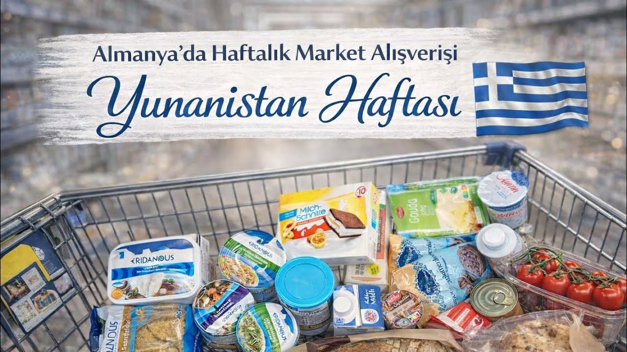 Almanya'da Haftalık Market Alışverişi | YUNANİSTAN HAFTASI ÖZLEDİĞİMİZ TATLAR  Lidl / Aldi 🛒