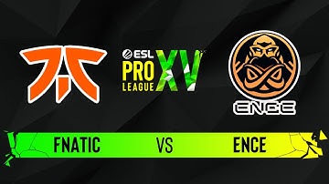 fnatic vs. ENCE - Map 1 [Overpass] - ESL Pro League Season 15 - Playoffs Round 1