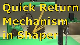 Shaper Quick Return Mechanism | QUICK RETURN MOTION MECHANISM