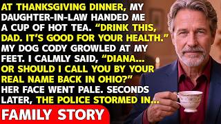 At Thanksgiving Dinner, My Daughter-In-Law Handed Me Tea—My Dog Growled… Then The Police Stormed In
