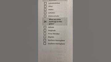 Classical Conversations - Cycle 1 - Science - Week 24 - Markings on the globe