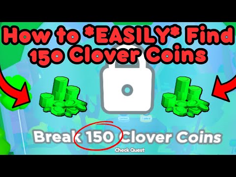 How to EASILY Break 150 Clover Coin Piles in Pet Simulator X - YouTube
