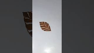 Beautiful easy bold leaf design | #leaf #boldleaf #mehndidesign #henna