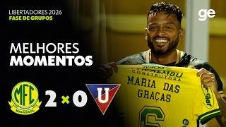 MIRASSOL 2 X 0 LDU | MELHORES MOMENTOS | CONMEBOL LIBERTADORES 2026 | ge.globo