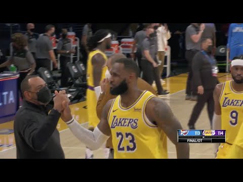 LeBron's Defense And Clutch Three Close Out Thunder In Lakers' 3rd Straight OT Game