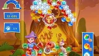 Bubble Witch 2 Saga Level 2842 with no booster & 7 bubbles left