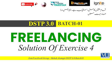 freelancing exercise 4 digiskills 2025 | digiskills dstp 3.0 batch 01