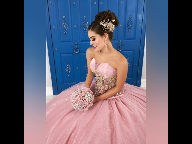 20 vestidos para 15 años color rosa - YouTube