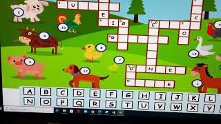 Farm Animal Crossword for Kids