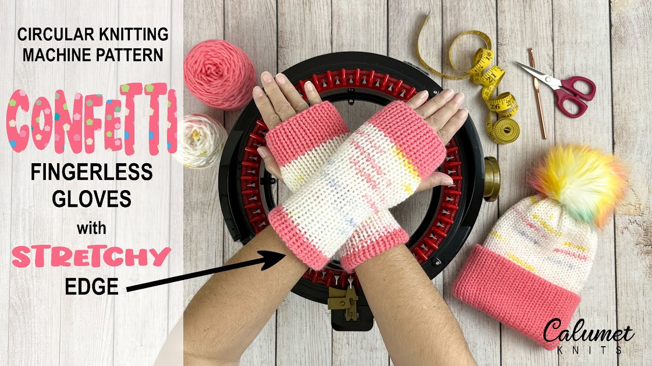 How to Knit Mommy and Me Sized Hats on a Knitting Machine 