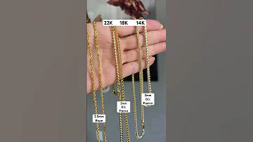 That Color Difference Wild Comparing 22k Vs 18k Vs 14k Saintsgold 22k Chains 
