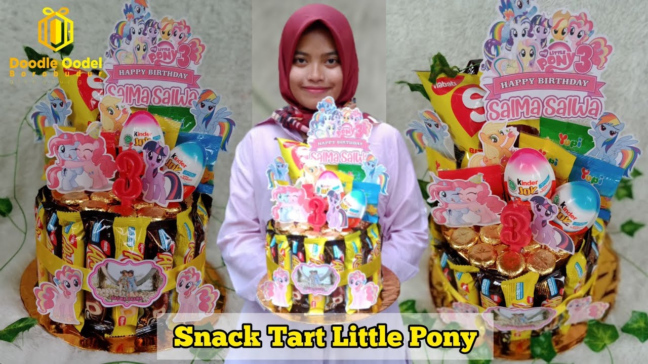 Snack Tart Tema Little Pony || Kue Ultah dari Snack #4 - YouTube