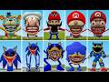 ALL NEW MARIO TAPES FAMILY VS ALL SONIC EXE POPPY PLAYTIME CHATER 4 FAMILY IN GARRYSMOD!,....