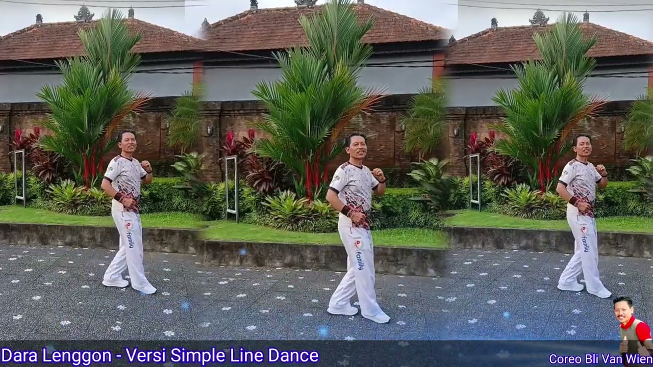 Simple Line Dance‼️Dara Lenggon - Coreo Bli Van Wien-PORPI Bali