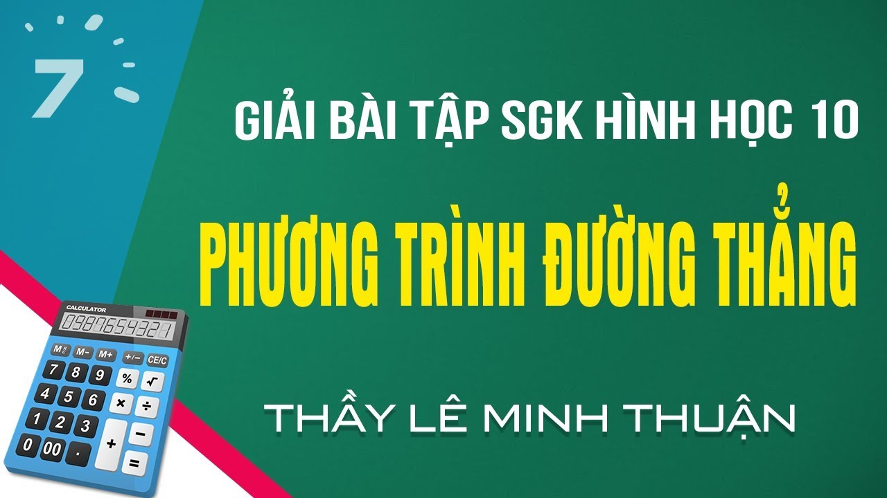 Giải BT Bài 1 trang 80 SGK Toán Hình học 10: Phương... - youtube