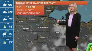 Rain clears on soggy Monday morning, clouds move out later in day