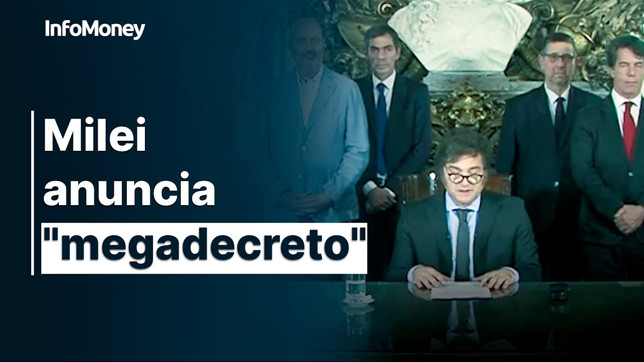 Milei anuncia “megadecreto” de desregulação econômica