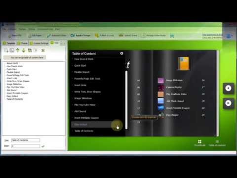 Create, share and view amazing HTML5 flipbooks online with Table of Contents Navigation