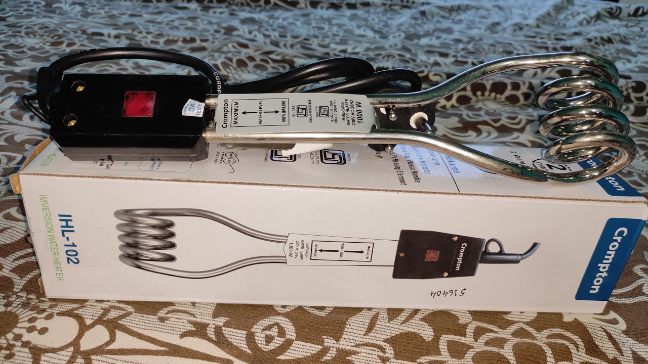 Crompton IHL 102 Immersion Water Heater Unboxing u0026 Review  @cromptongreavesconsumerele132 - YouTube