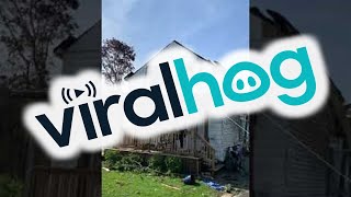 Aftermath of Damaged Neighborhood After Tornado in Uxbridge || ViralHog