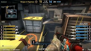 MIBR VS NIP FACEIT 2018 LONDON MAJOR MAP3 TRAIN