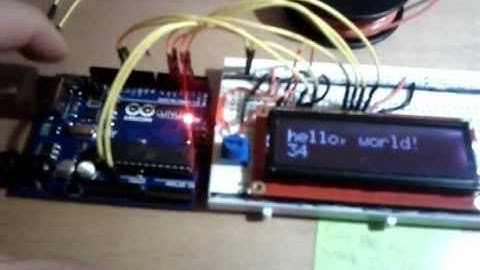 Arduino UNO and Sparkfun LCD 16X2 Display