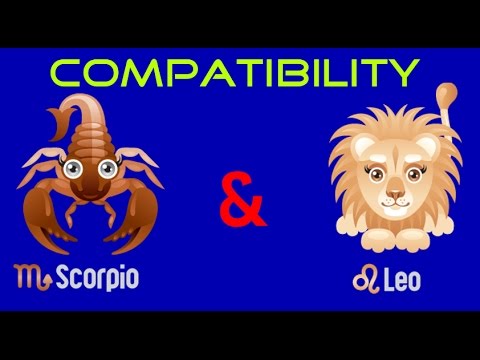 Wideo: Leo I Scorpio: Zgodność W Związkach Miłosnych
