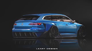 2021 Volkswagen Arteon Shoting Brake Wide Body Virtual Tuning Photoshop