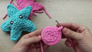 How to crochet: DIY Star from plush yarn - tutorial
