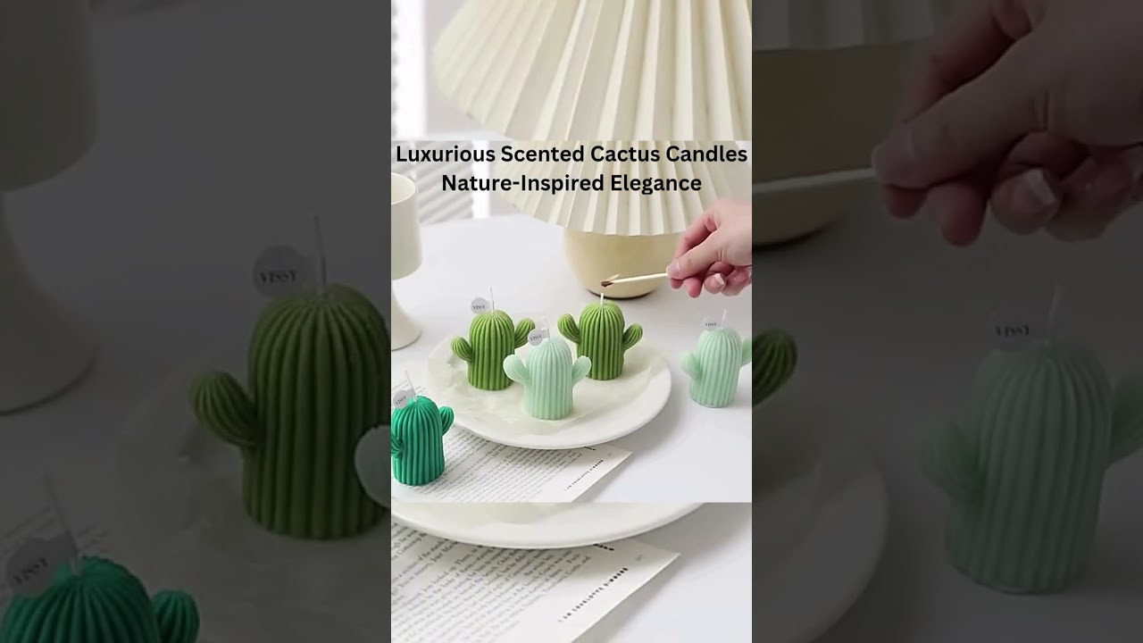 Luxurious Scented Cactus Candles – Nature-Inspired Elegance