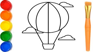 Draw a balloon for kids. Рисуем детский воздушный шар