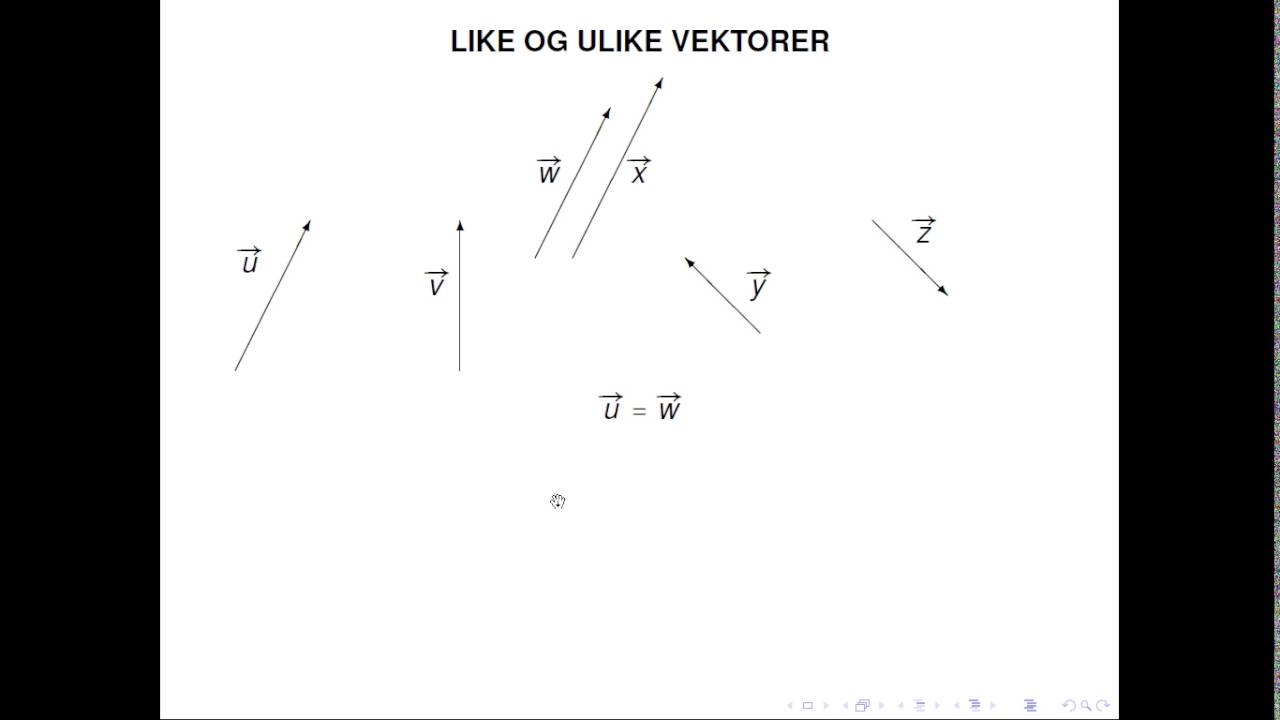 Vektorregning introduksjon R1