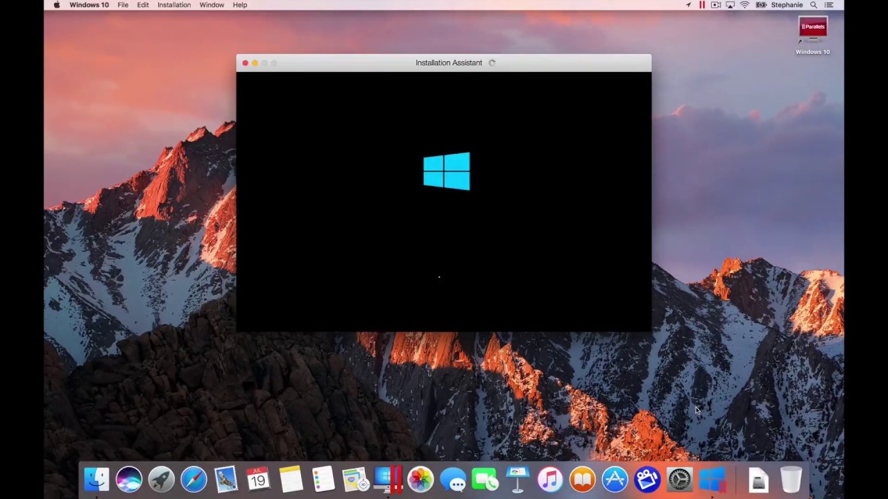 how to get windows parallel on mac