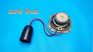 Wow Free Energy Using Speaker With Magnets 100%