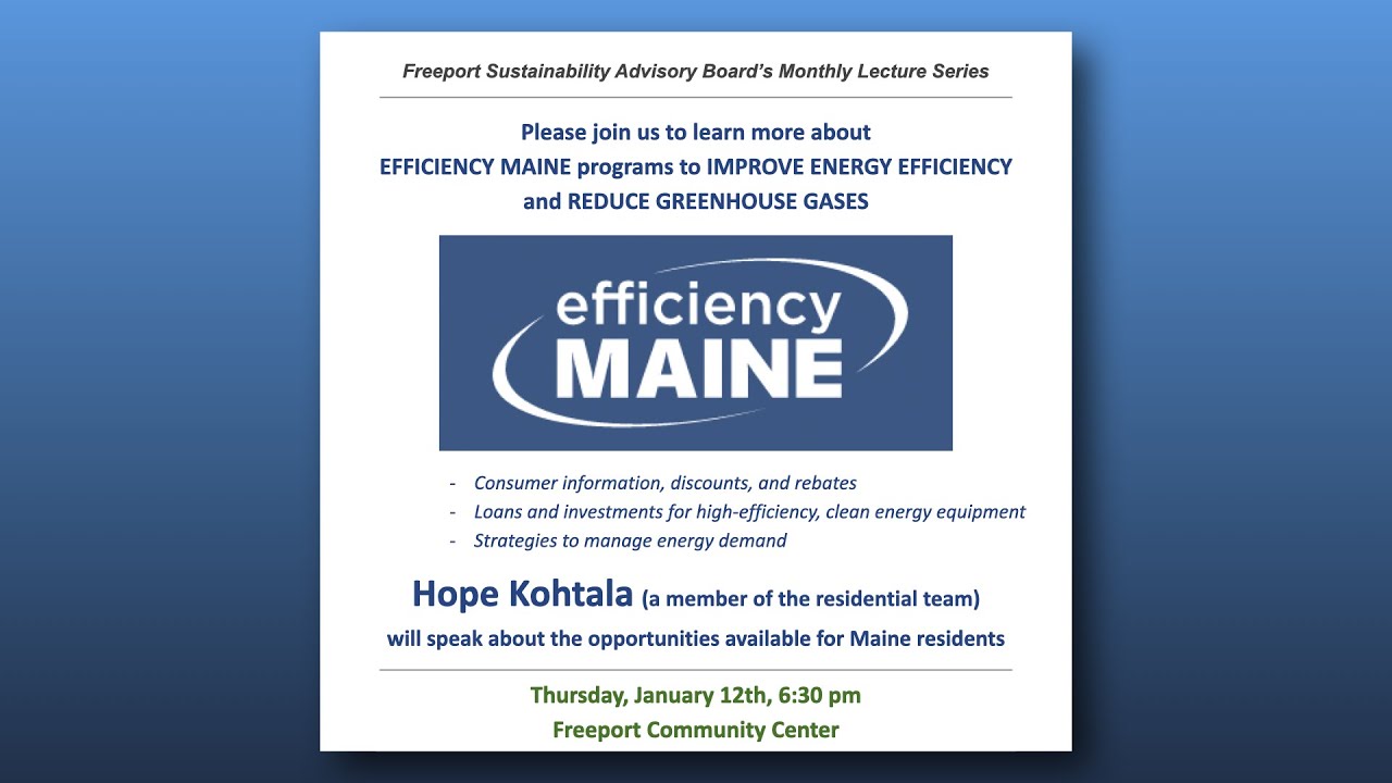 Freeport Sustainability Lecture 1-12-2023