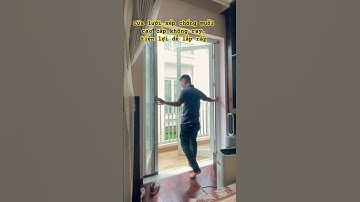 Cửa lưới xếp chống muỗi không ray cao cấp, tiện lợi dễ lắp ráp #xuhuong #cualuoichongmuoi