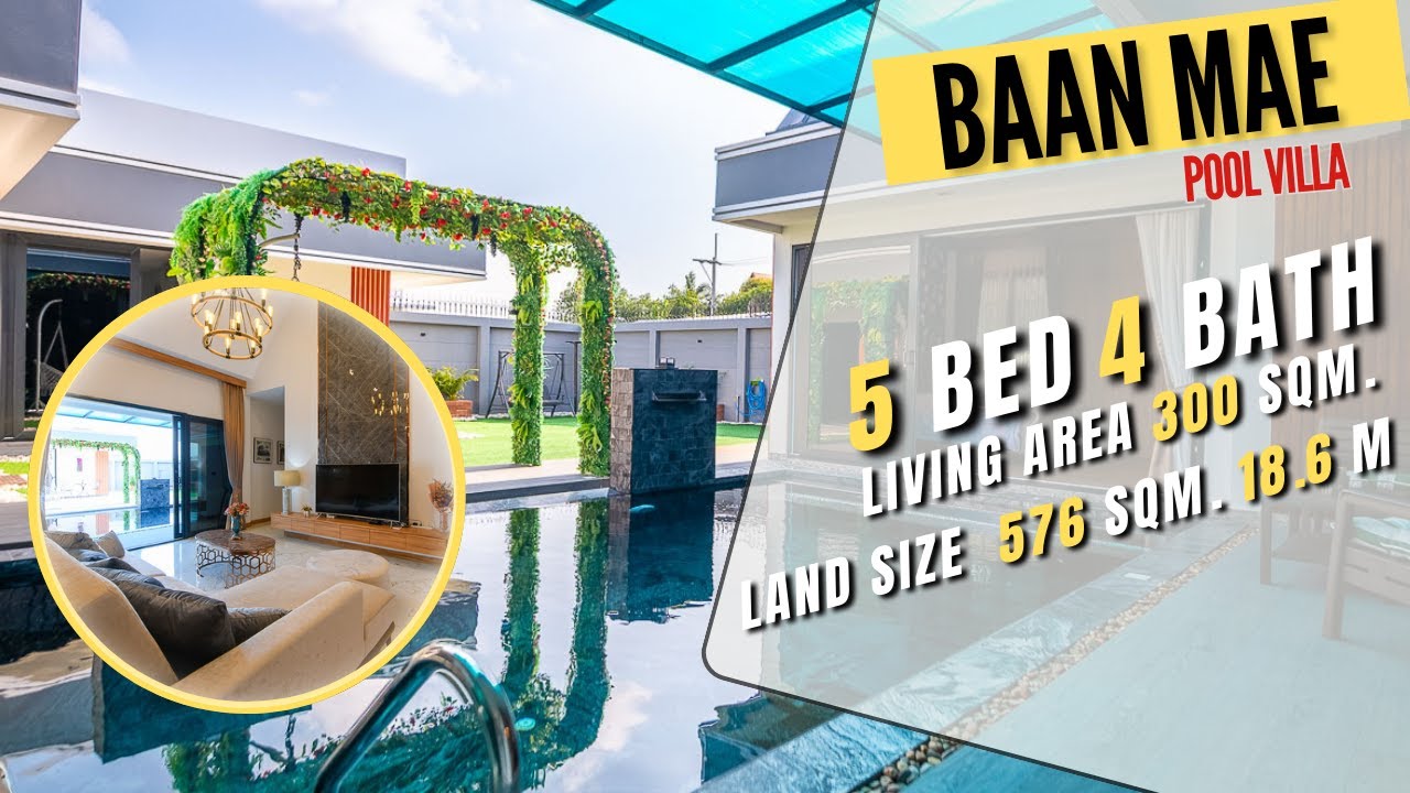 🏡 5 Bedrooms House For Sale Baan Mae Pool Villa 1 🏡 - YouTube
