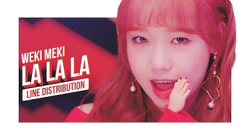 Weki Meki - La La La Line Distribution (Color Coded) | 위키미키 - 라라라