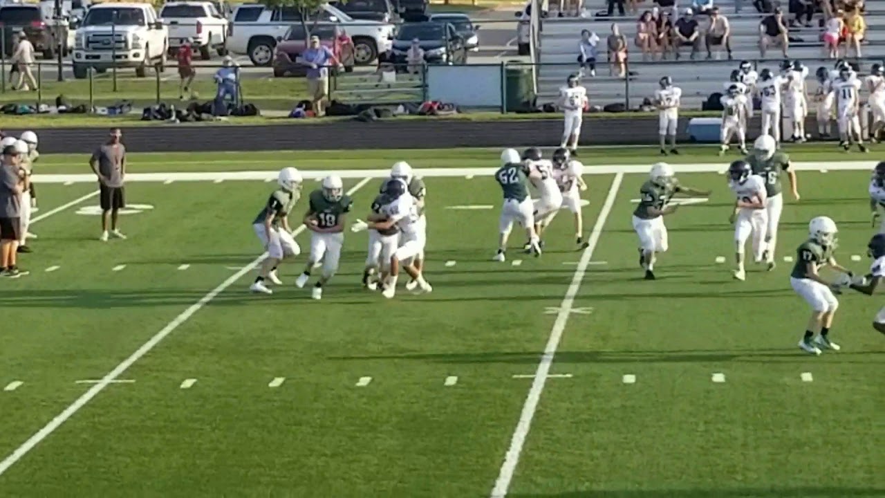 Football run pushing the pile YouTube